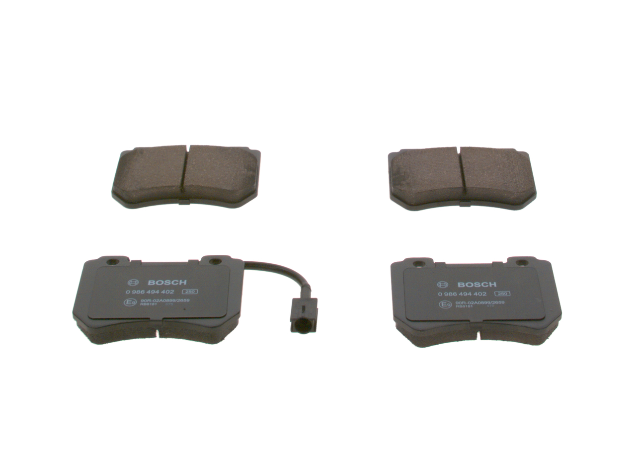 Kit pastiglie freno, Freno a disco - 0 986 494 402 BOSCH