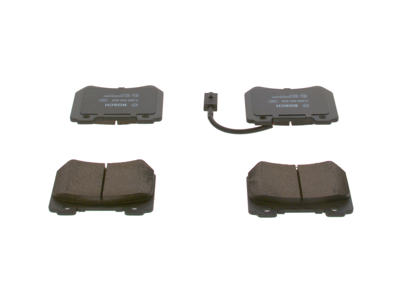 Brake Pad Set, disc brake - 0 986 494 402 BOSCH