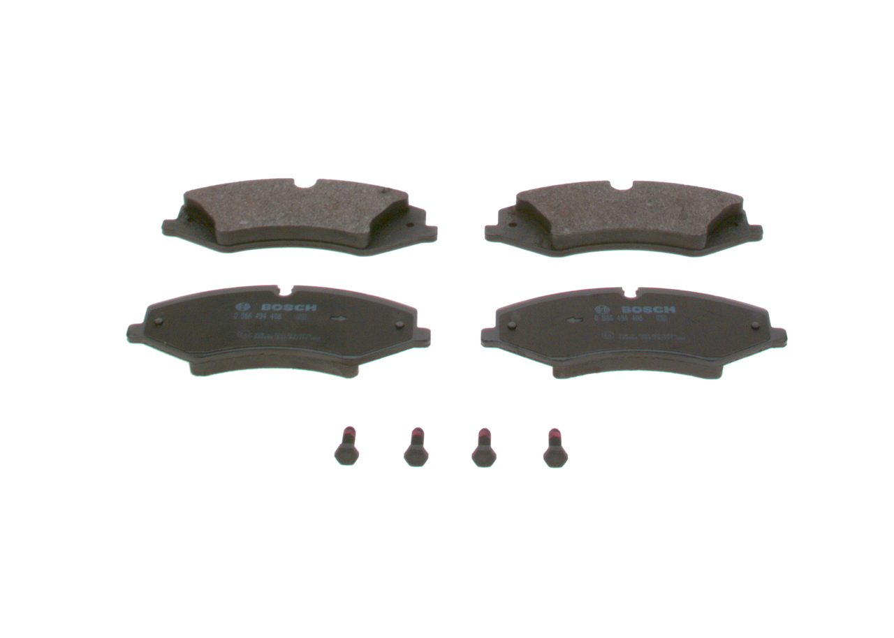 Brake Pad Set, disc brake - 0 986 494 408 BOSCH
