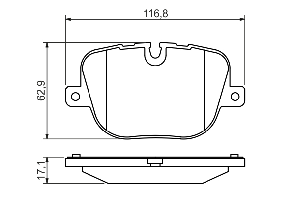 Brake Pad Set, disc brake - 0 986 494 409 BOSCH