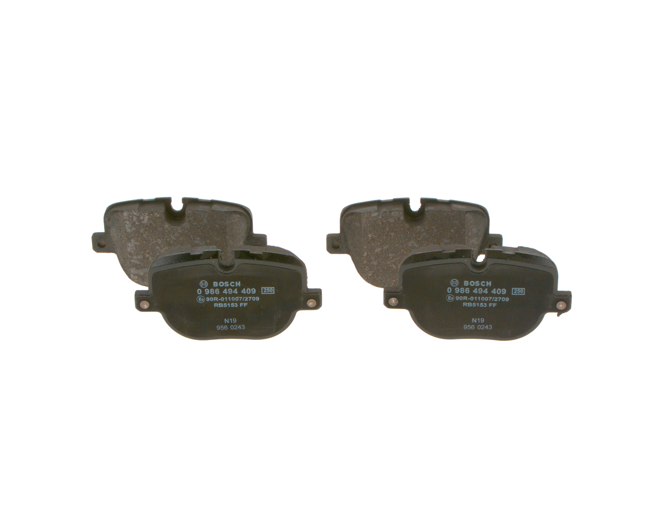 Brake Pad Set, disc brake - 0 986 494 409 BOSCH