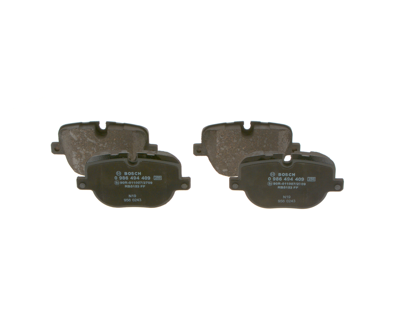 Brake Pad Set, disc brake - 0 986 494 409 BOSCH