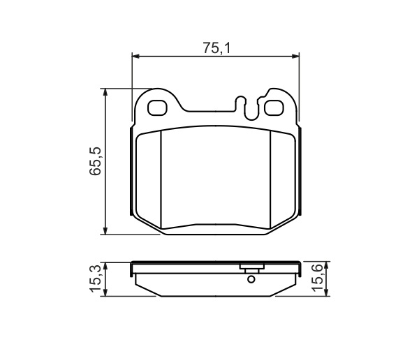Brake Pad Set, disc brake - 0 986 494 410 BOSCH