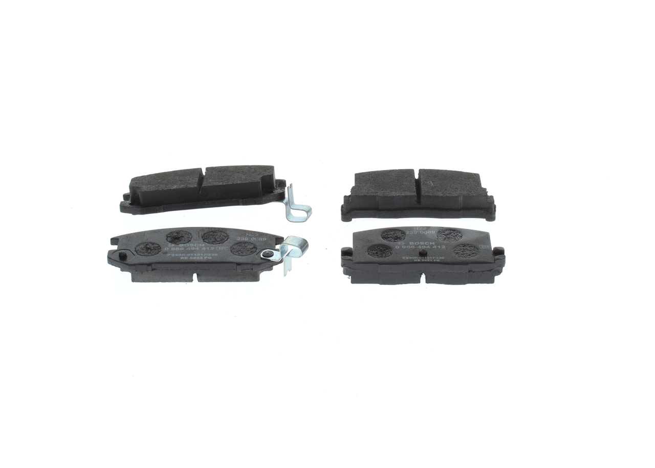 Kit pastiglie freno, Freno a disco - 0 986 494 412 BOSCH
