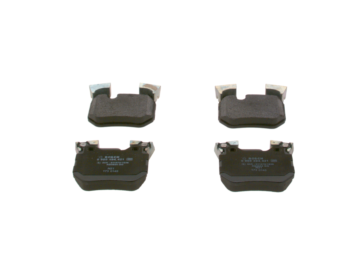 Brake Pad Set, disc brake - 0 986 494 421 BOSCH
