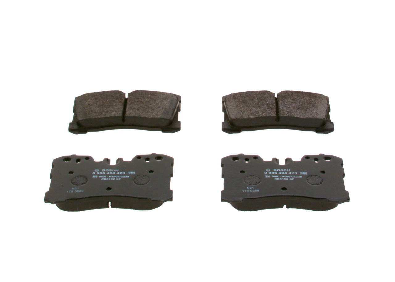 Brake Pad Set, disc brake - 0 986 494 423 BOSCH