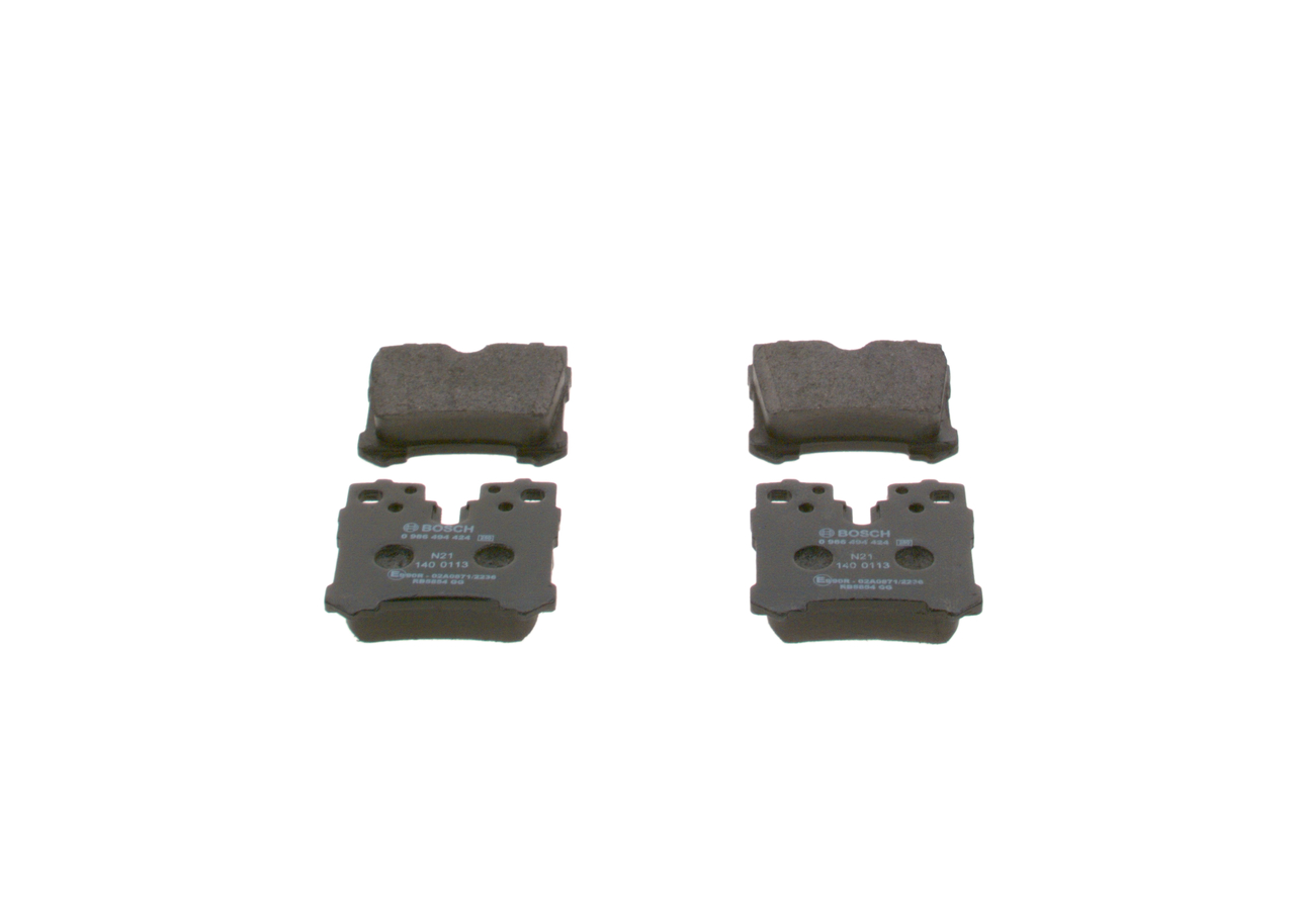 Комплект тормозных колодок, дисковый тормоз - 0 986 494 424 BOSCH