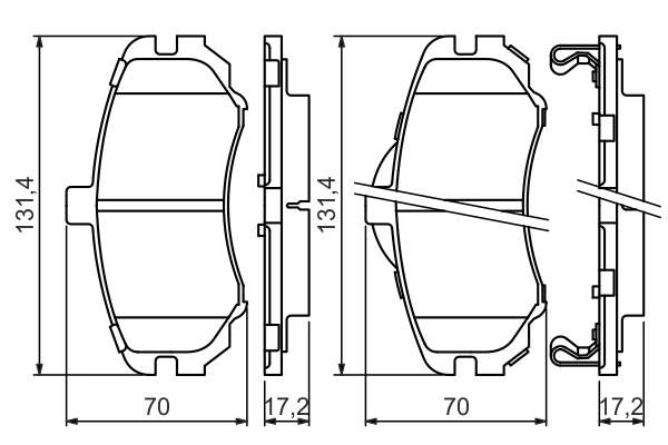 Brake Pad Set, disc brake - 0 986 494 426 BOSCH