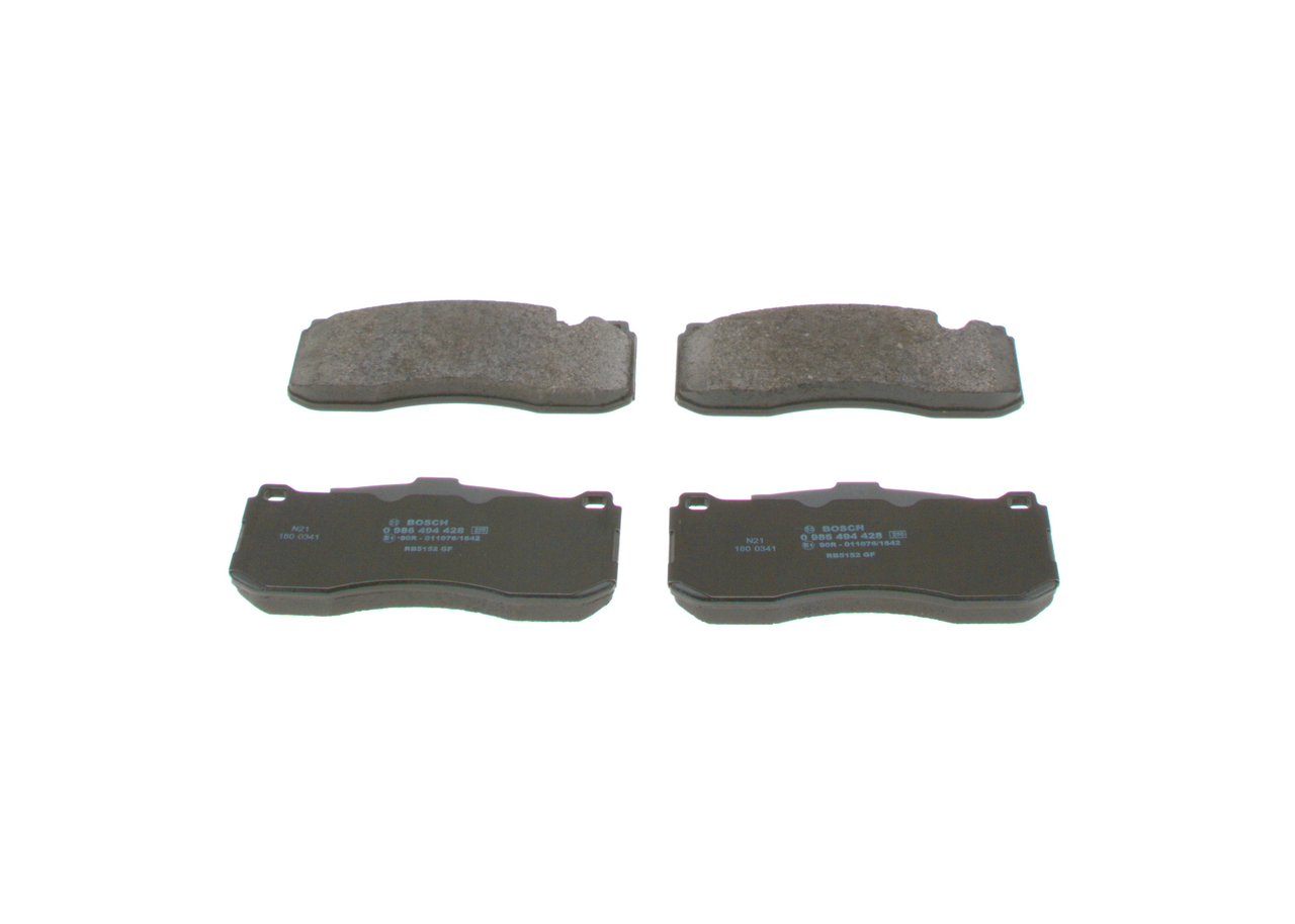 Brake Pad Set, disc brake - 0 986 494 428 BOSCH