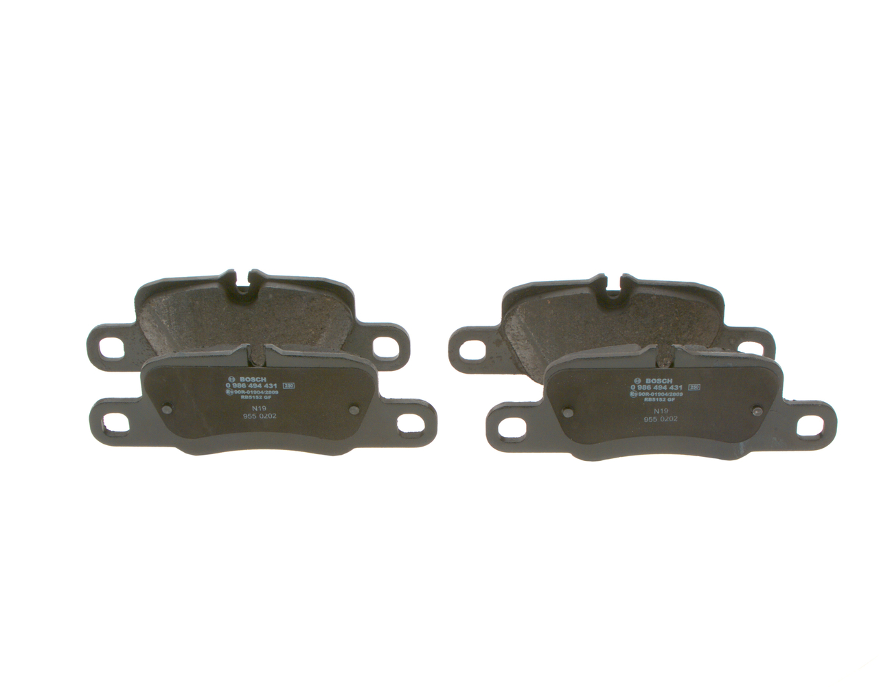 Brake Pad Set, disc brake - 0 986 494 431 BOSCH