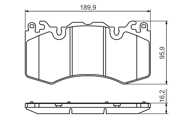Brake Pad Set, disc brake - 0 986 494 440 BOSCH