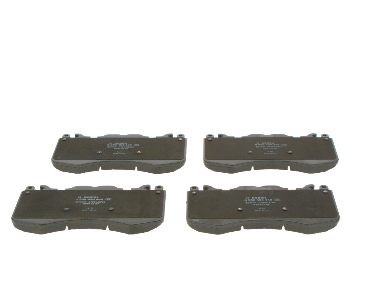 Brake Pad Set, disc brake - 0 986 494 440 BOSCH
