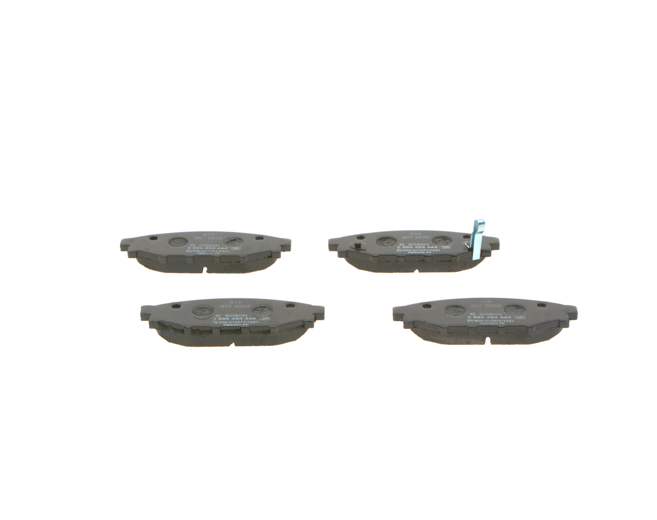 Brake Pad Set, disc brake - 0 986 494 444 BOSCH