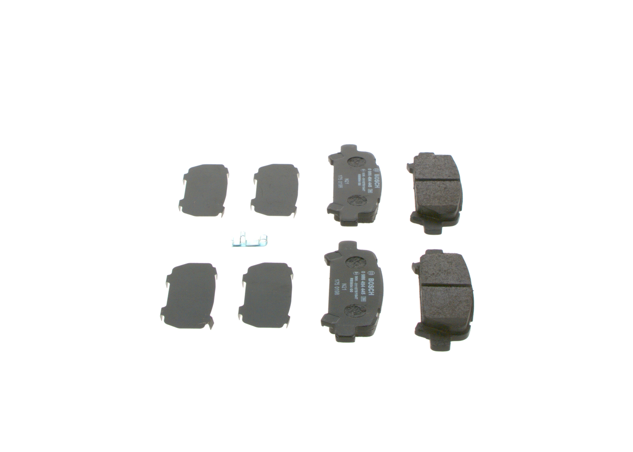 Brake Pad Set, disc brake - 0 986 494 445 BOSCH
