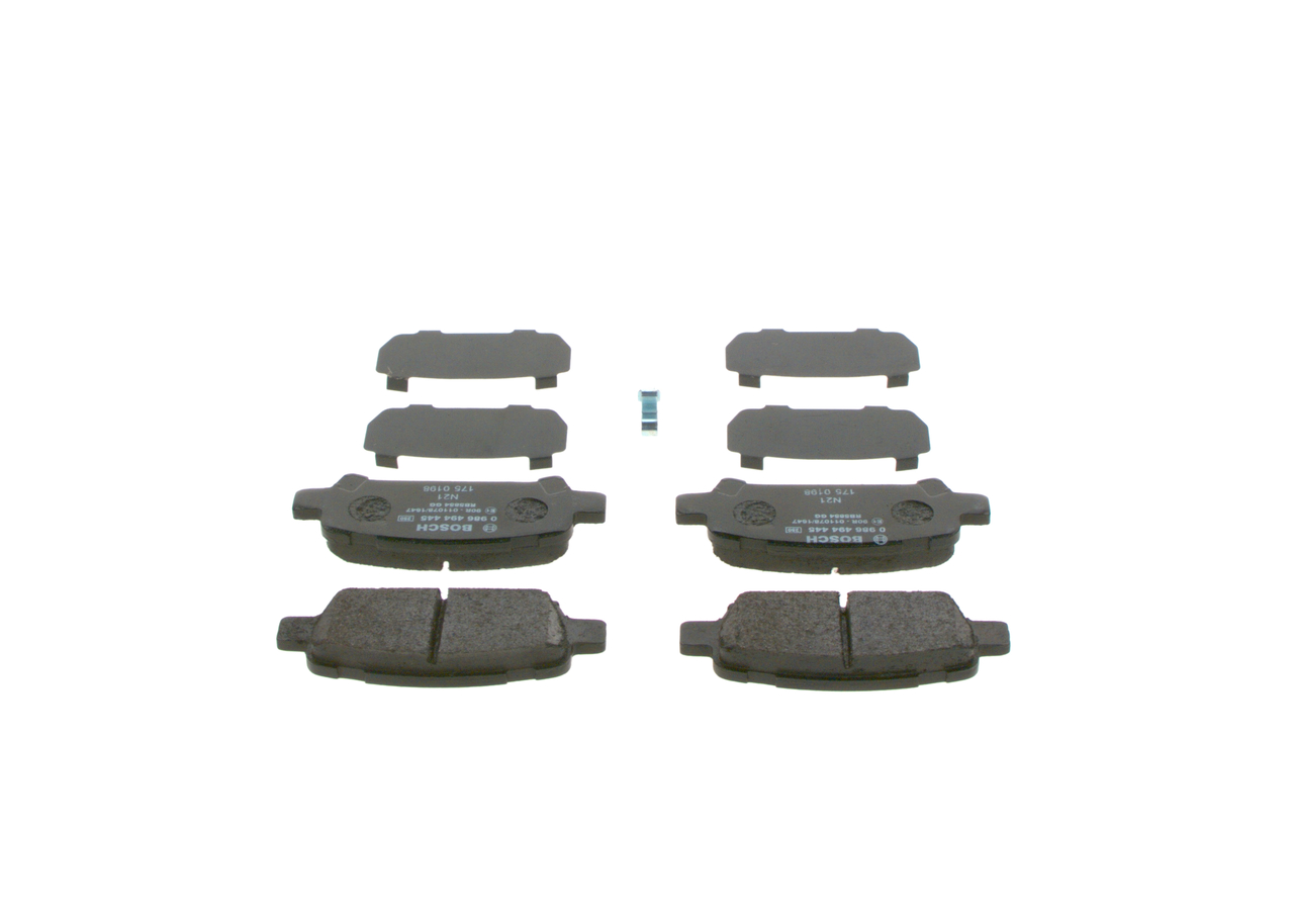 Brake Pad Set, disc brake - 0 986 494 445 BOSCH