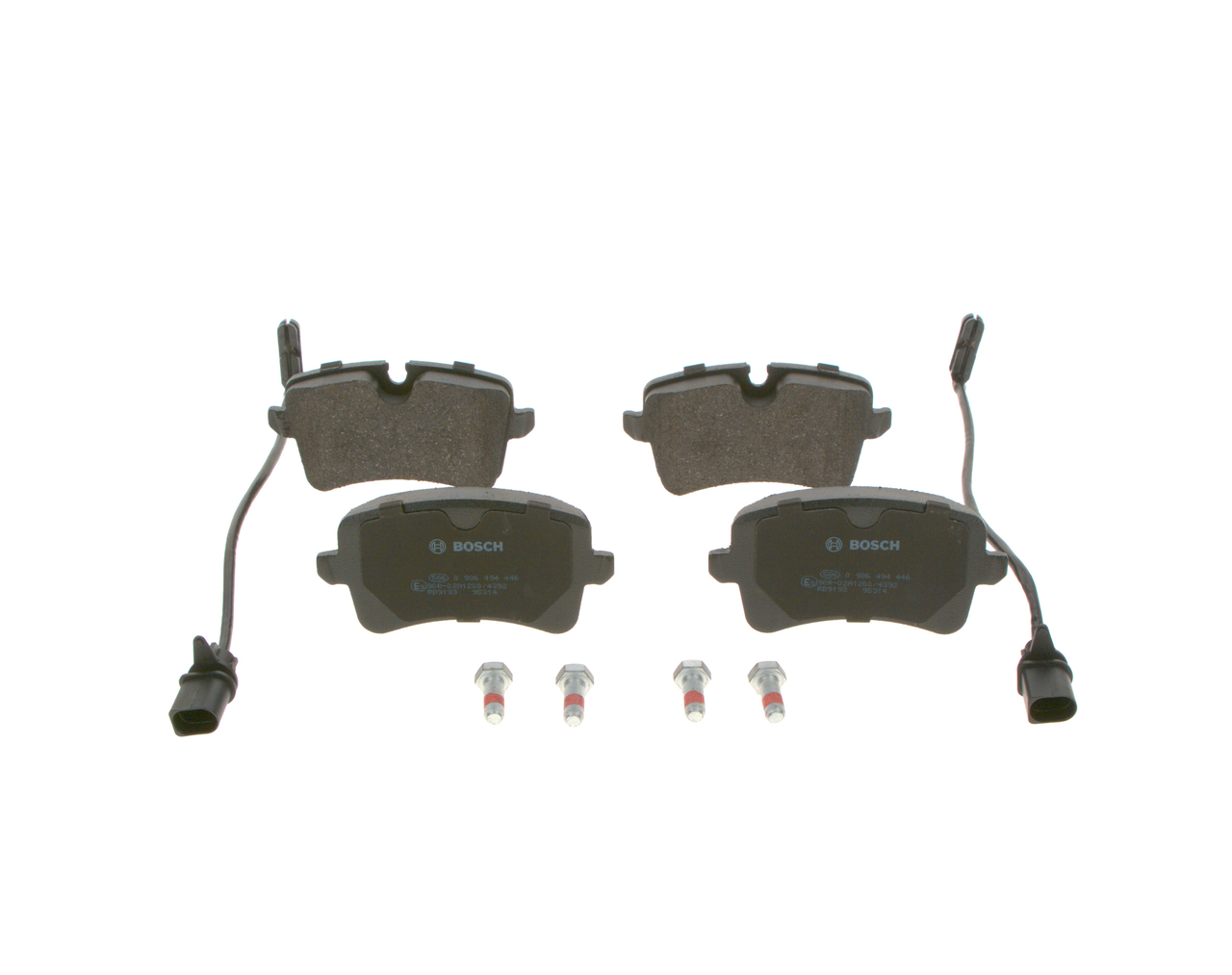 Brake Pad Set, disc brake - 0 986 494 446 BOSCH