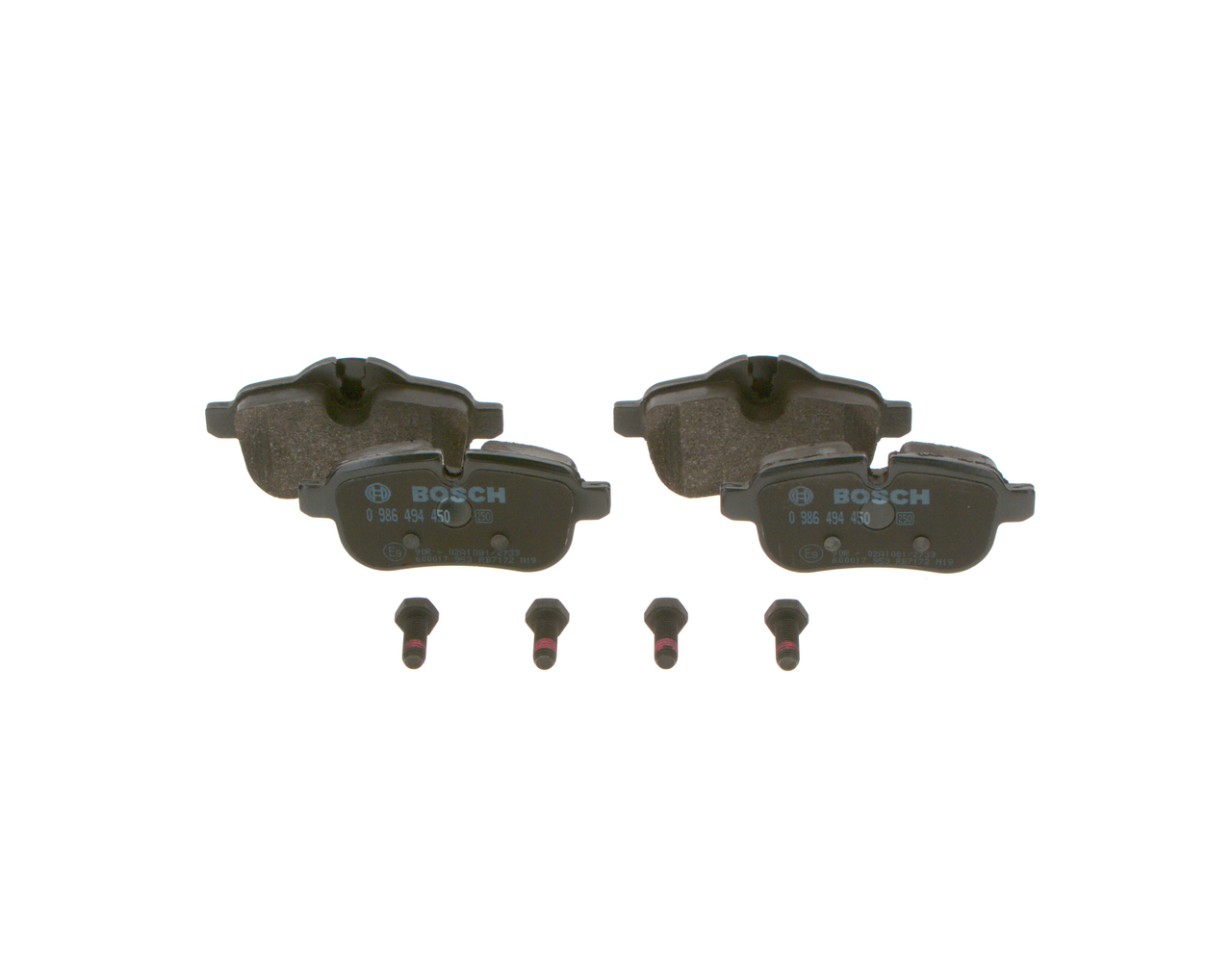 Brake Pad Set, disc brake - 0 986 494 450 BOSCH