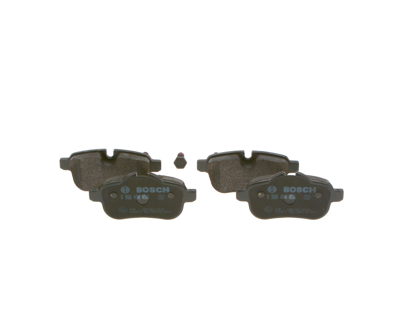 Brake Pad Set, disc brake - 0 986 494 450 BOSCH