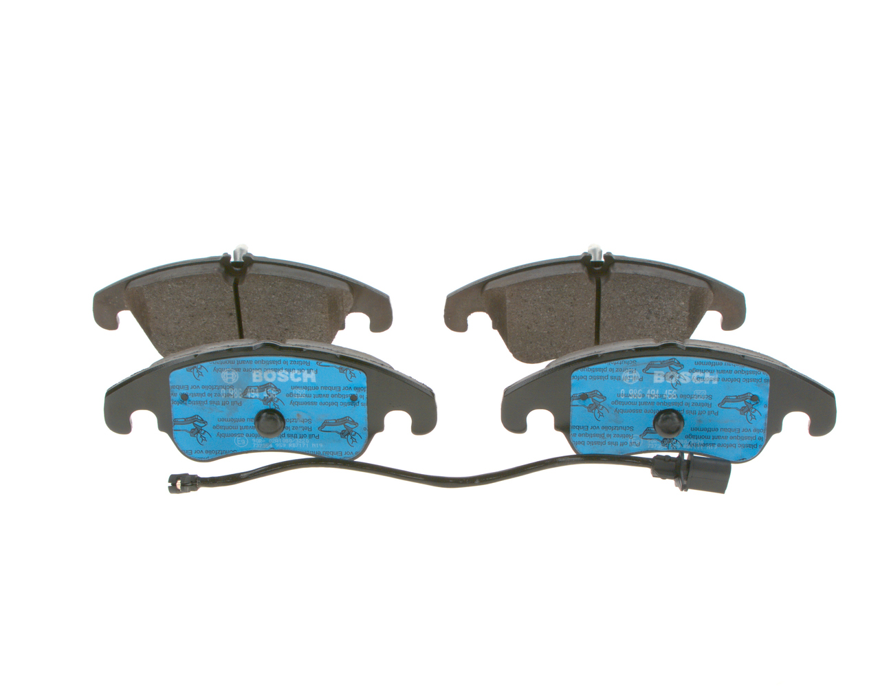 Brake Pad Set, disc brake - 0 986 494 456 BOSCH
