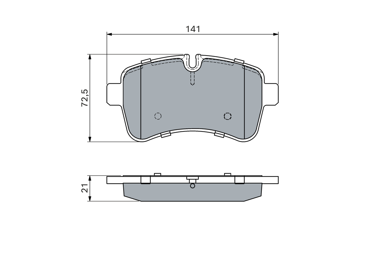 Brake Pad Set, disc brake - 0 986 494 460 BOSCH