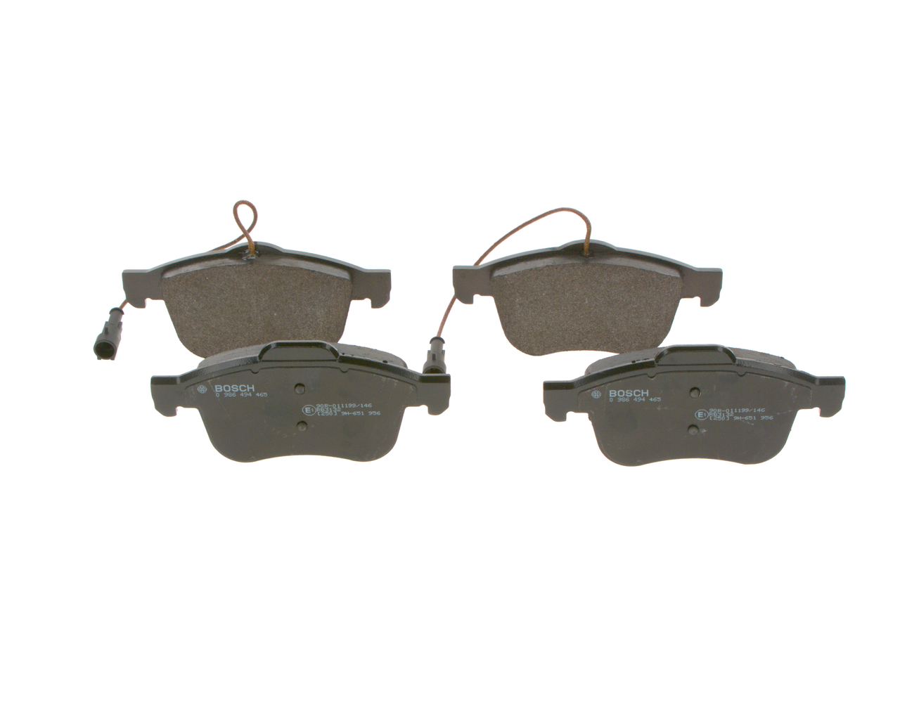 Kit pastiglie freno, Freno a disco - 0 986 494 465 BOSCH