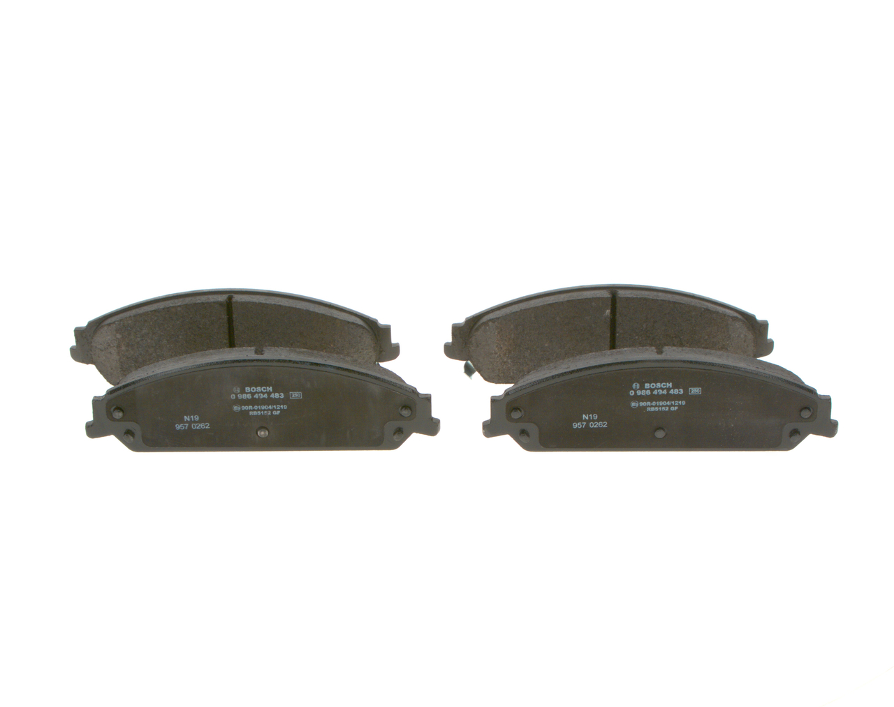 Brake Pad Set, disc brake - 0 986 494 483 BOSCH