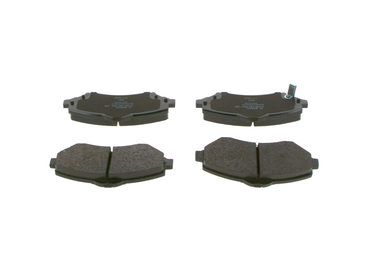 Brake Pad Set, disc brake - 0 986 494 493 BOSCH