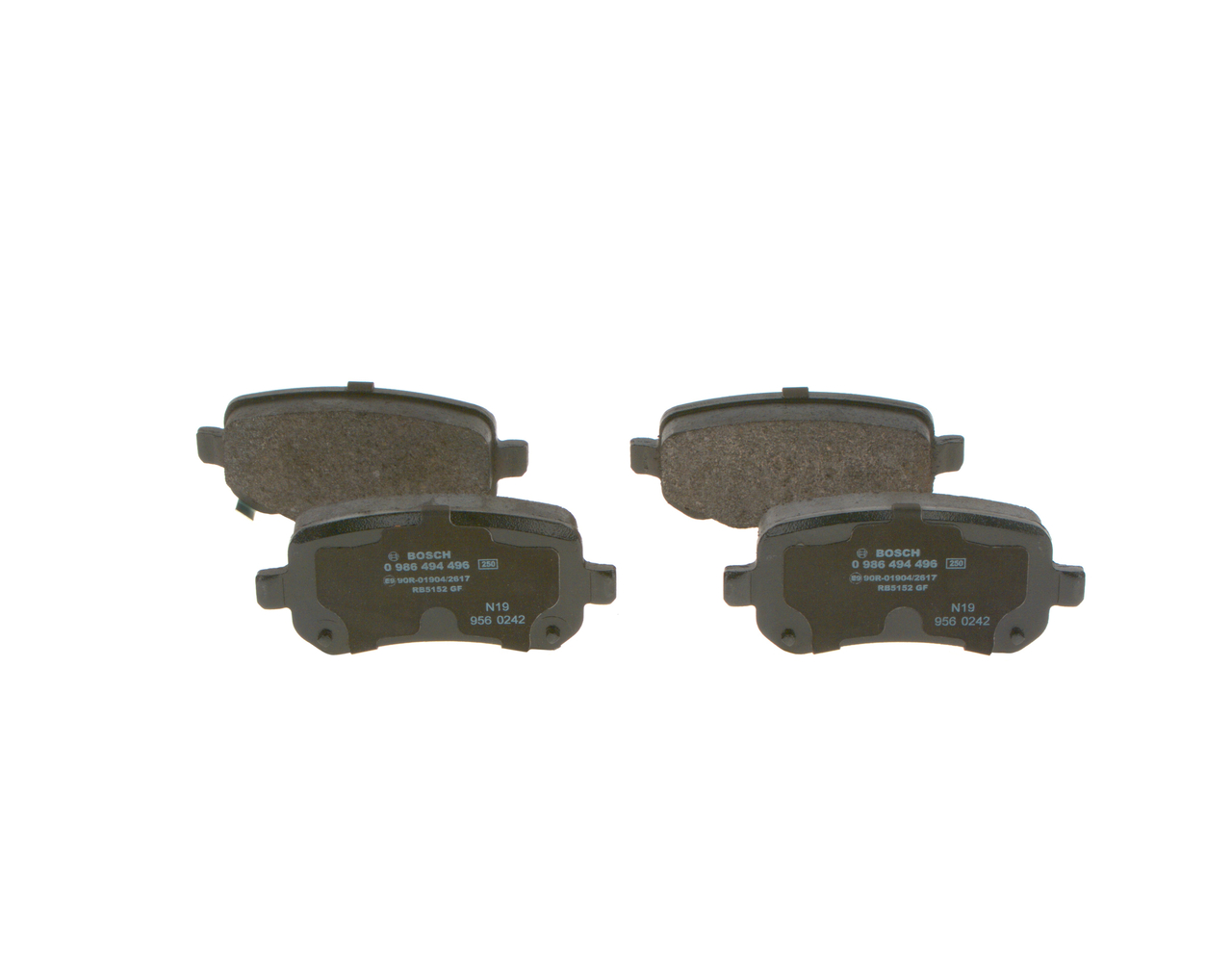 Kit pastiglie freno, Freno a disco - 0 986 494 496 BOSCH