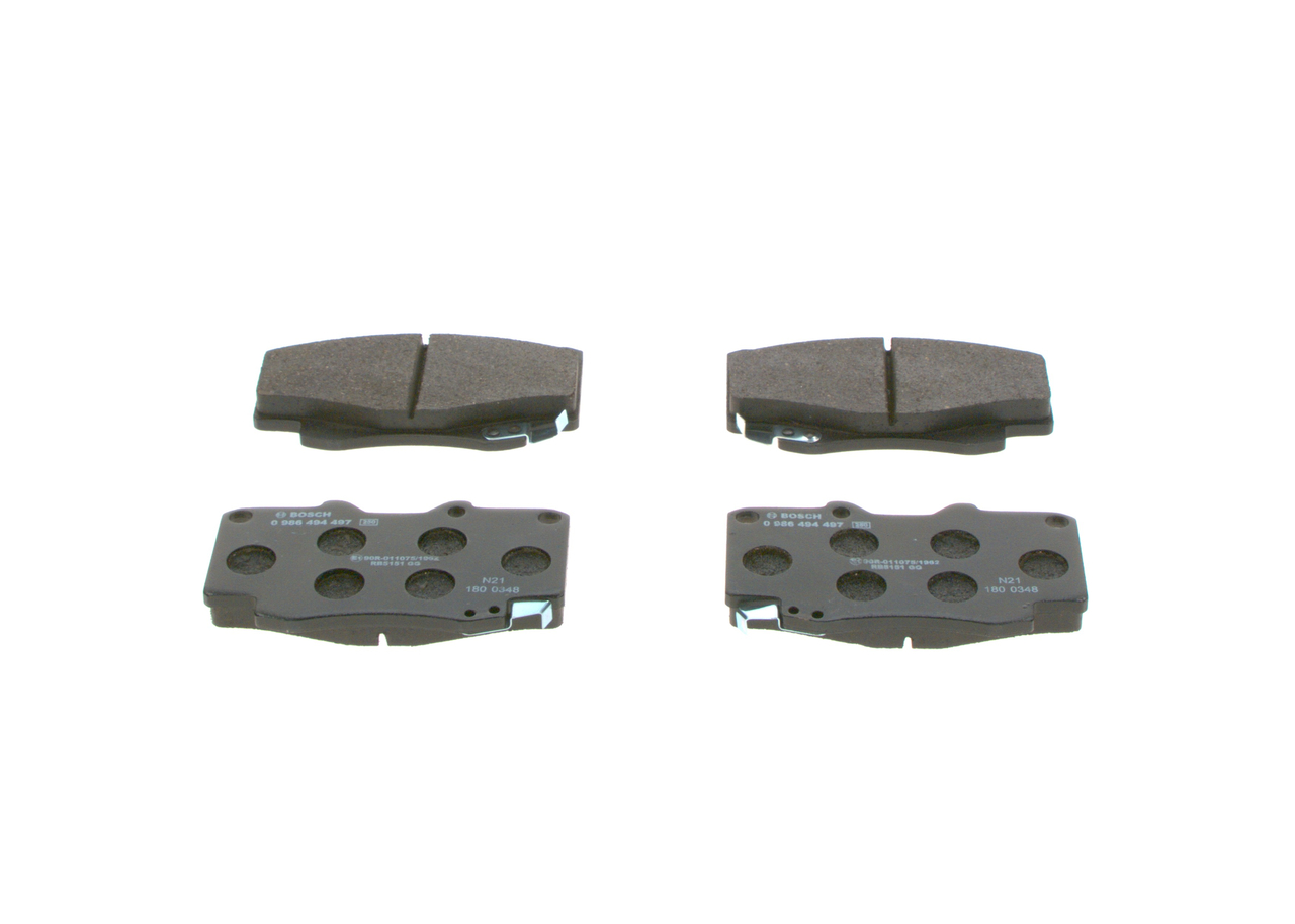 Kit pastiglie freno, Freno a disco - 0 986 494 497 BOSCH