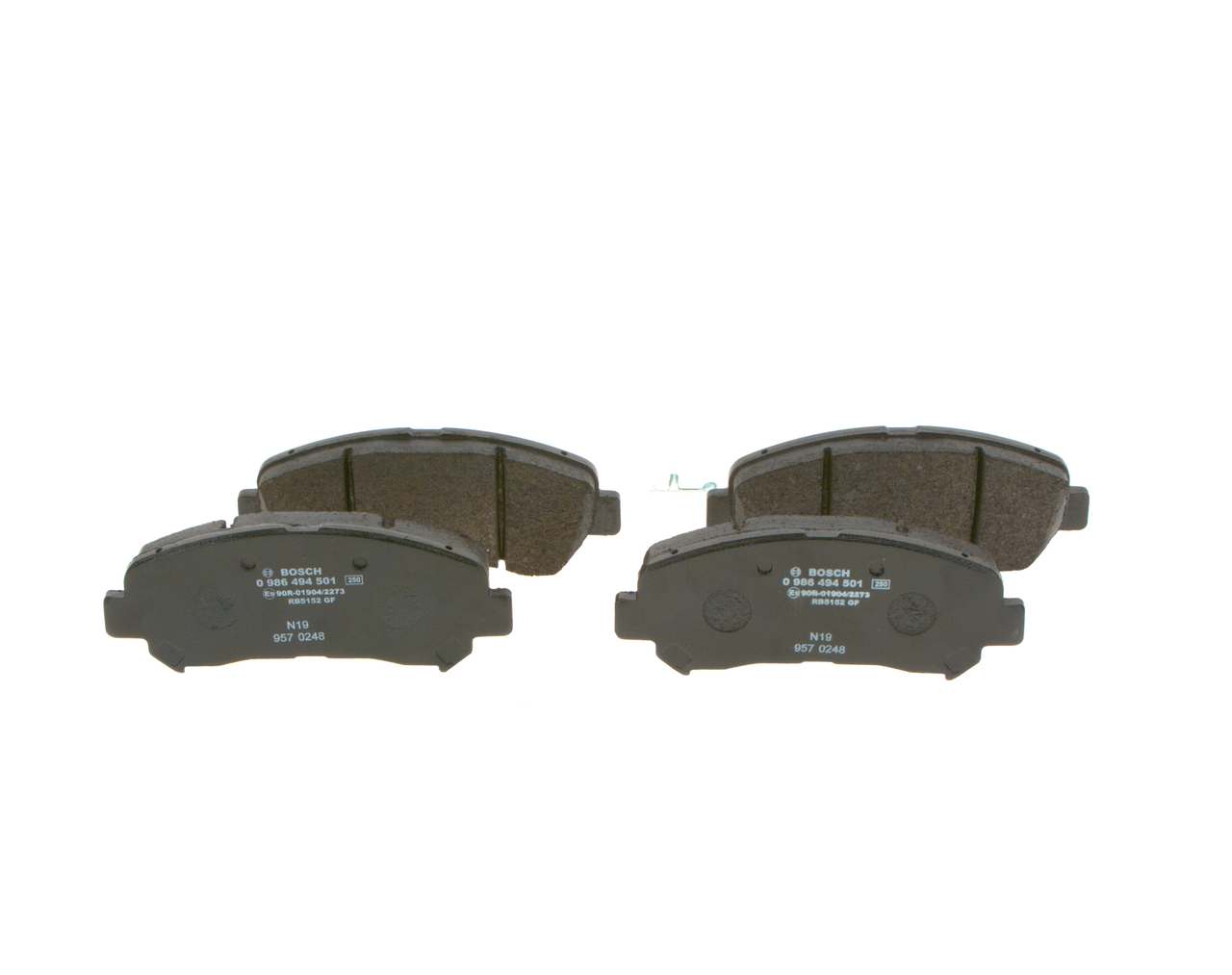 Brake Pad Set, disc brake - 0 986 494 501 BOSCH