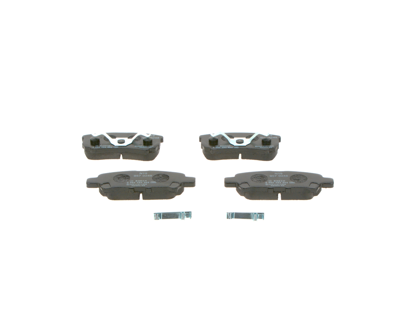 Brake Pad Set, disc brake - 0 986 494 502 BOSCH