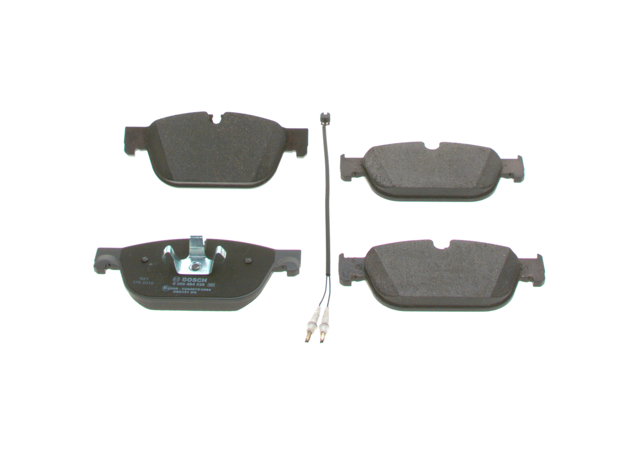 Brake Pad Set, disc brake - 0 986 494 526 BOSCH
