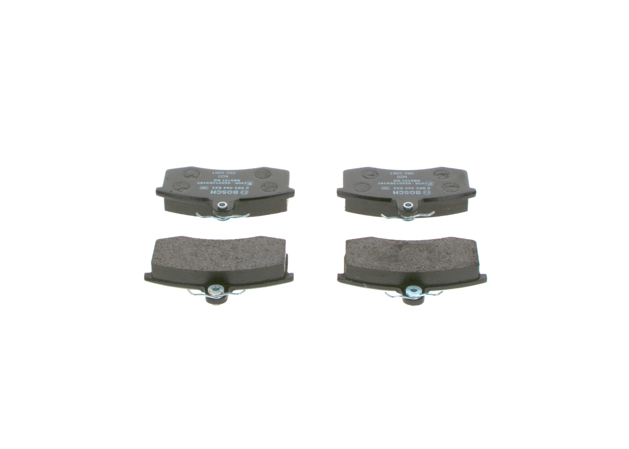 Brake Pad Set, disc brake - 0 986 494 533 BOSCH
