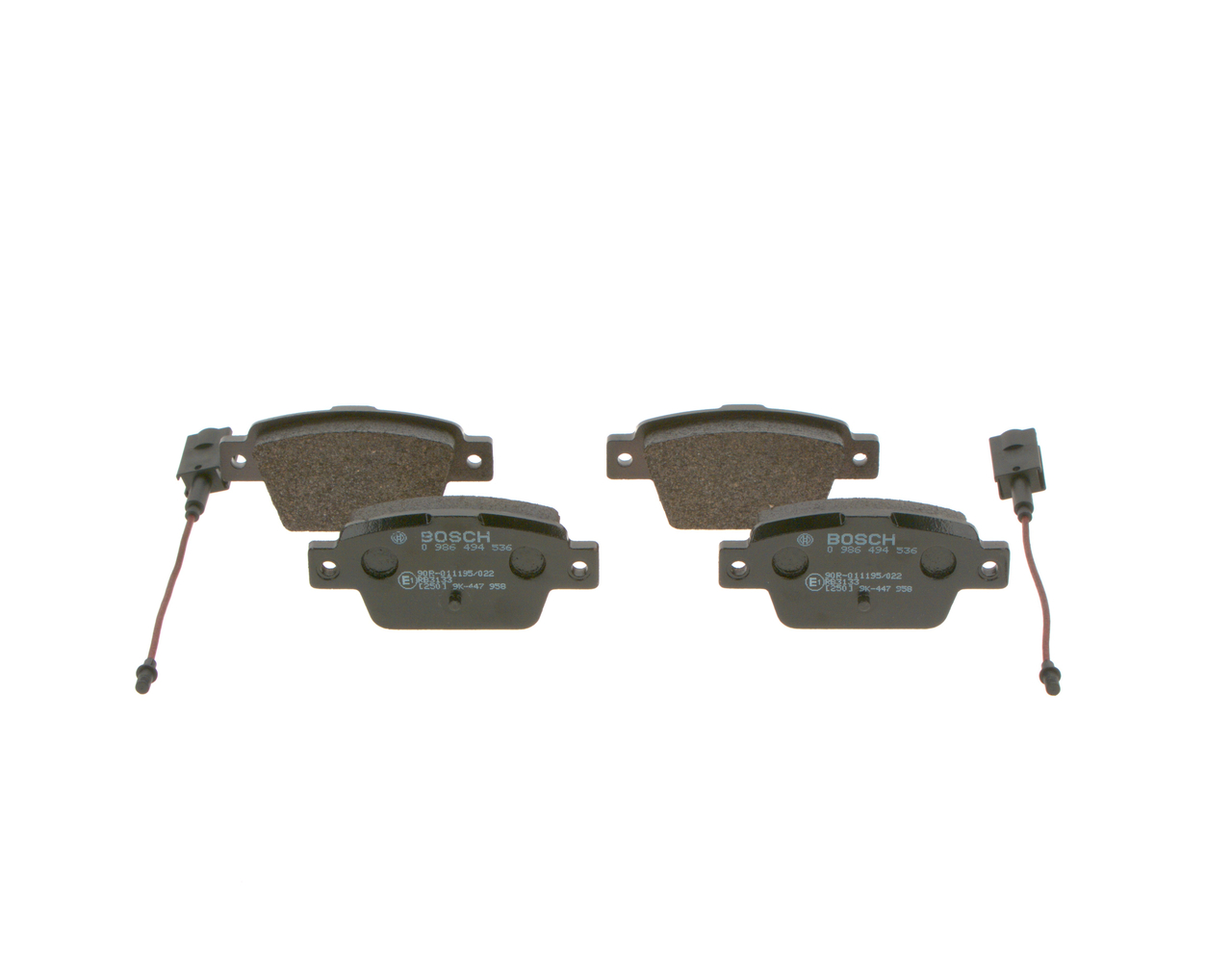 Brake Pad Set, disc brake - 0 986 494 536 BOSCH