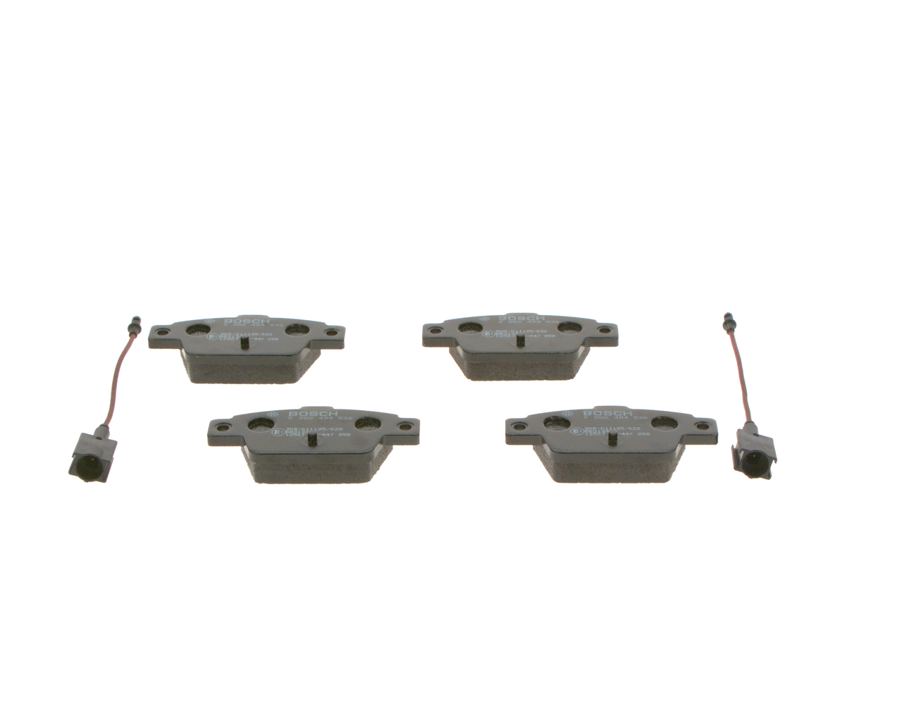 Brake Pad Set, disc brake - 0 986 494 536 BOSCH