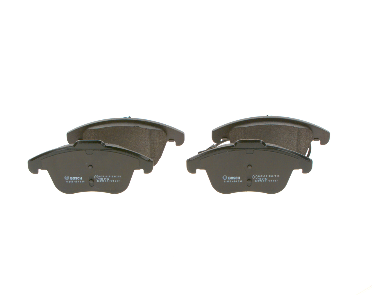 Kit pastiglie freno, Freno a disco - 0 986 494 538 BOSCH