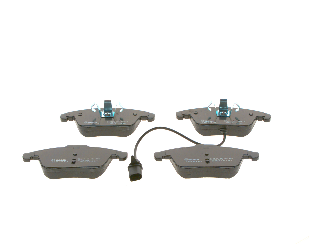 Brake Pad Set, disc brake - 0 986 494 538 BOSCH
