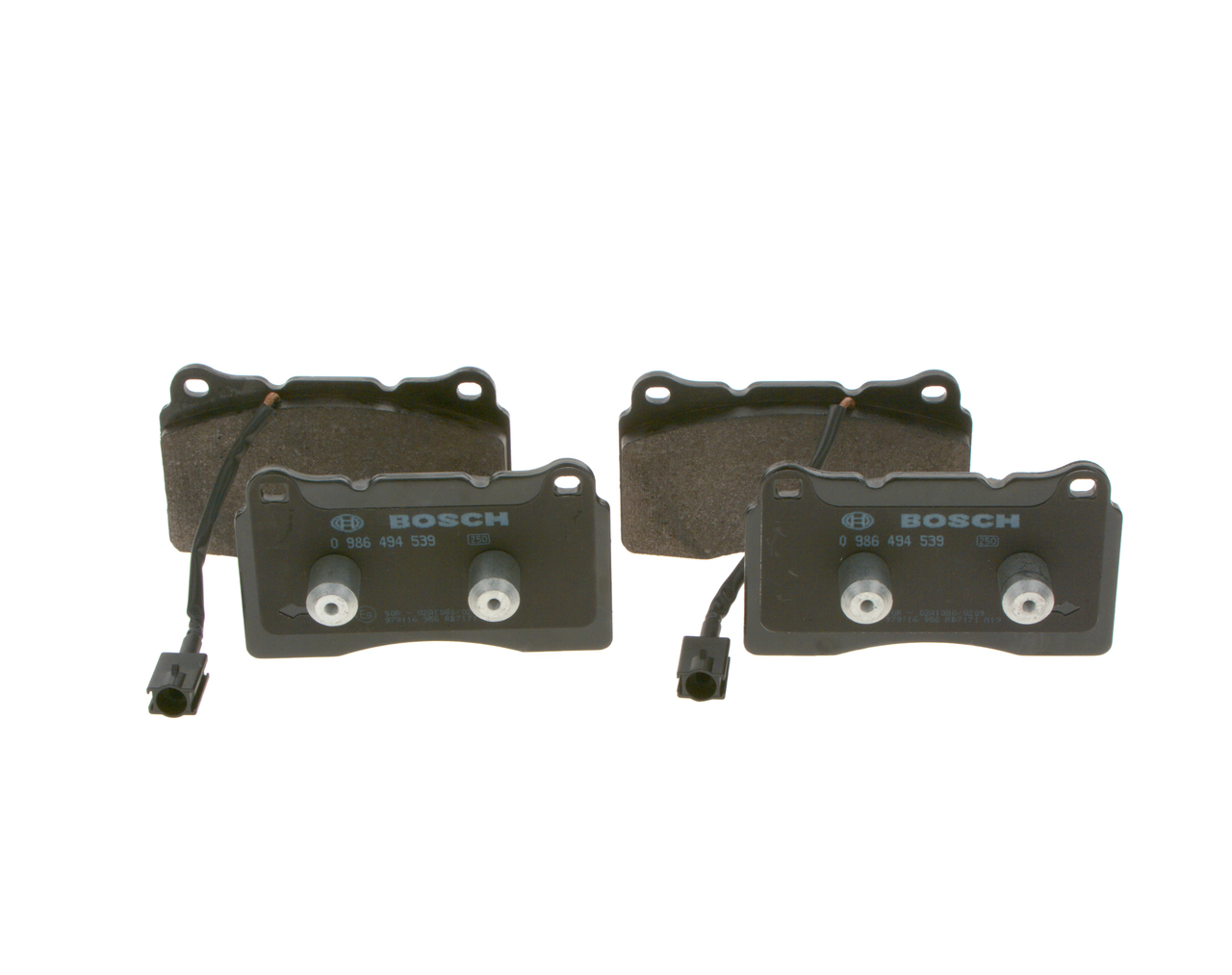 Brake Pad Set, disc brake - 0 986 494 539 BOSCH