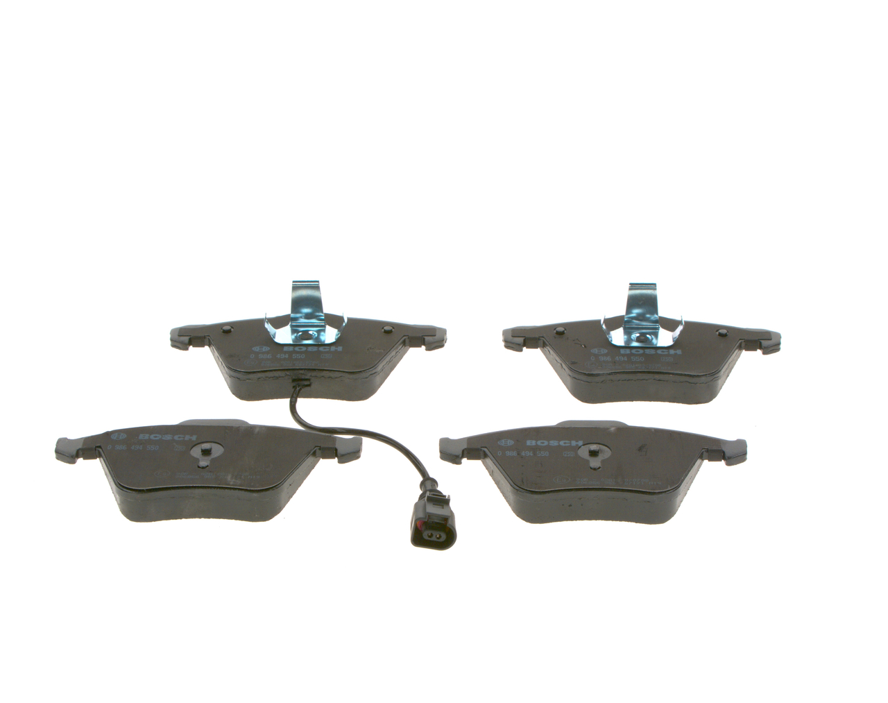 Brake Pad Set, disc brake - 0 986 494 550 BOSCH
