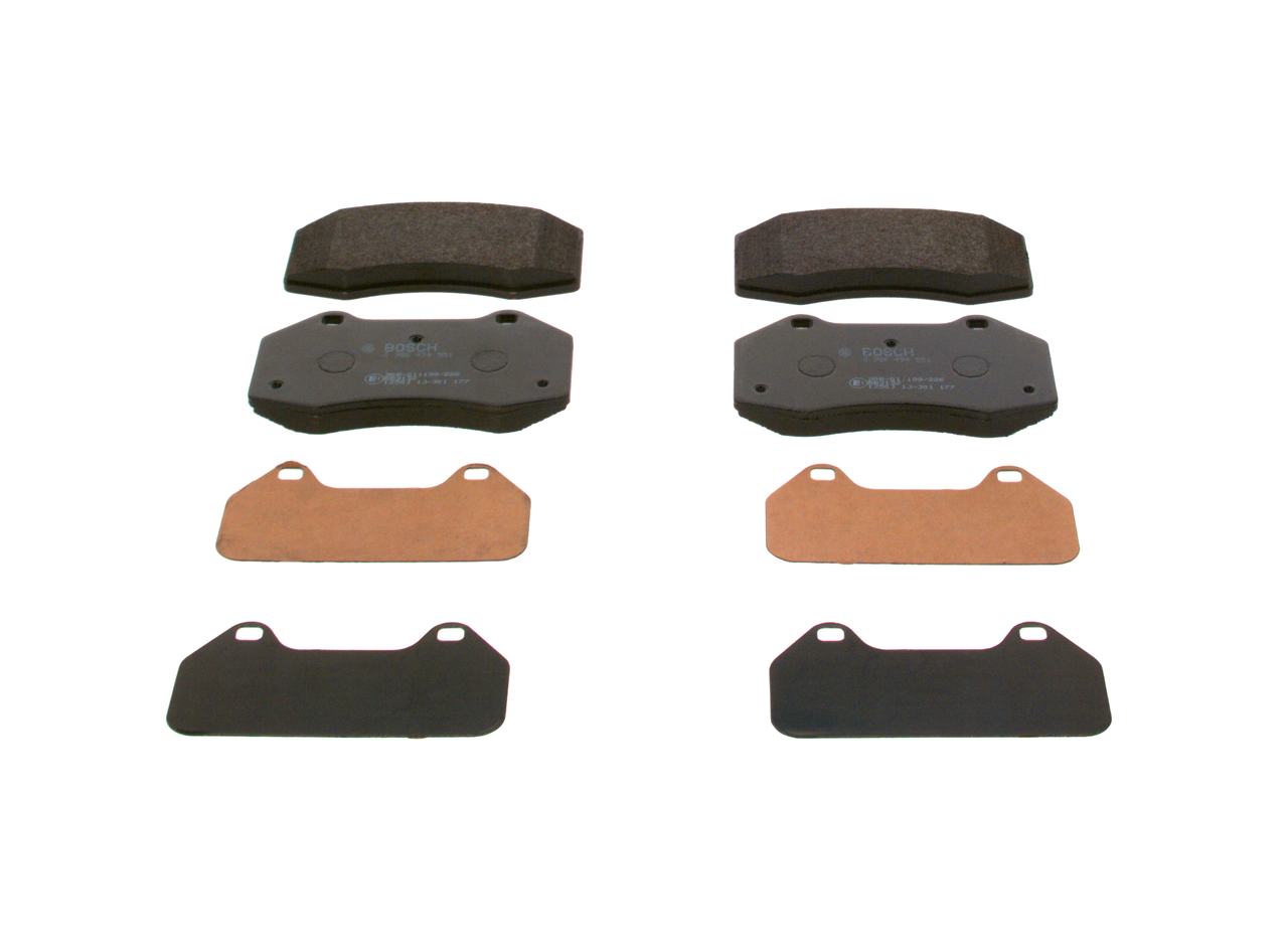 Brake Pad Set, disc brake - 0 986 494 551 BOSCH