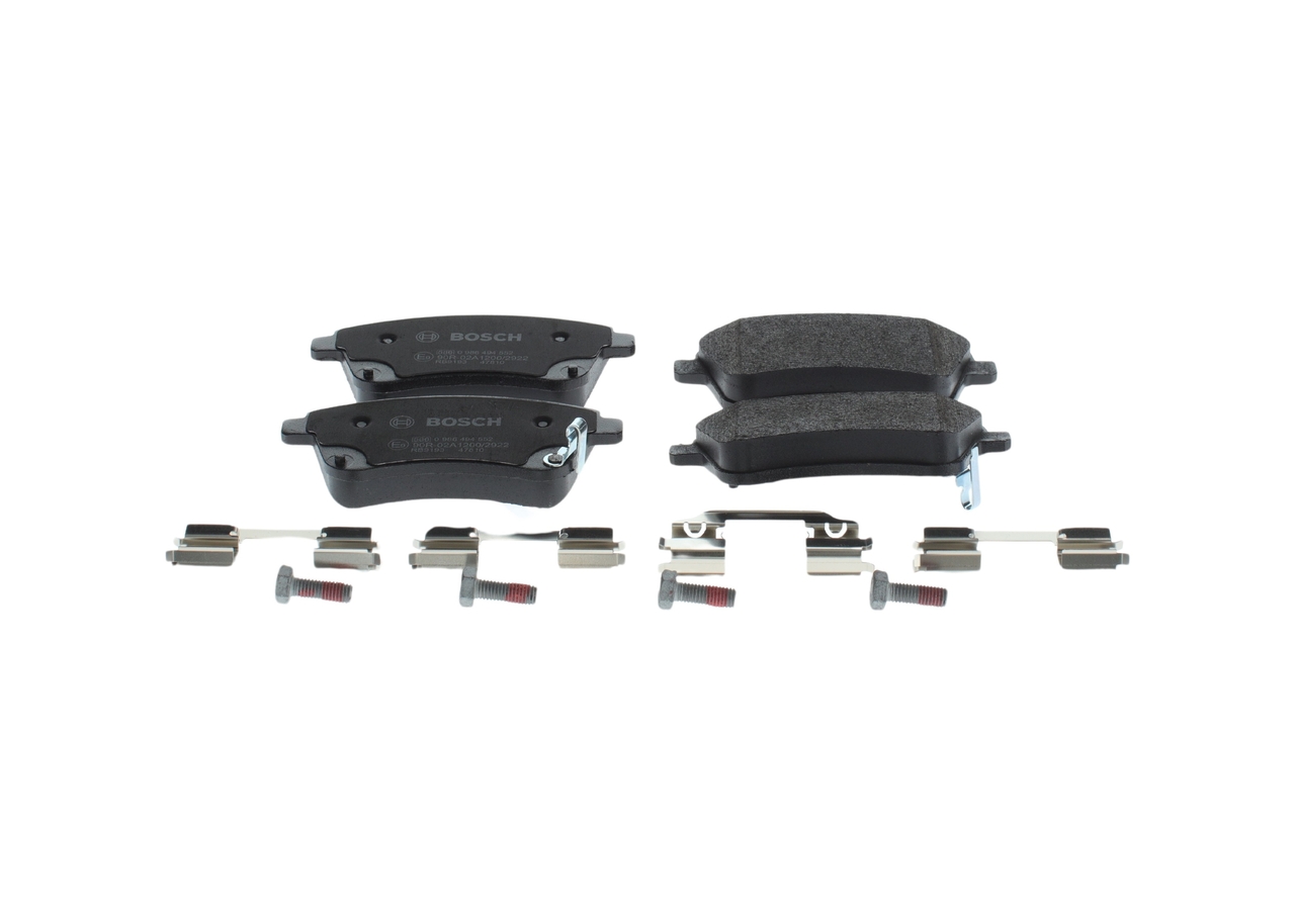 Kit pastiglie freno, Freno a disco - 0 986 494 552 BOSCH