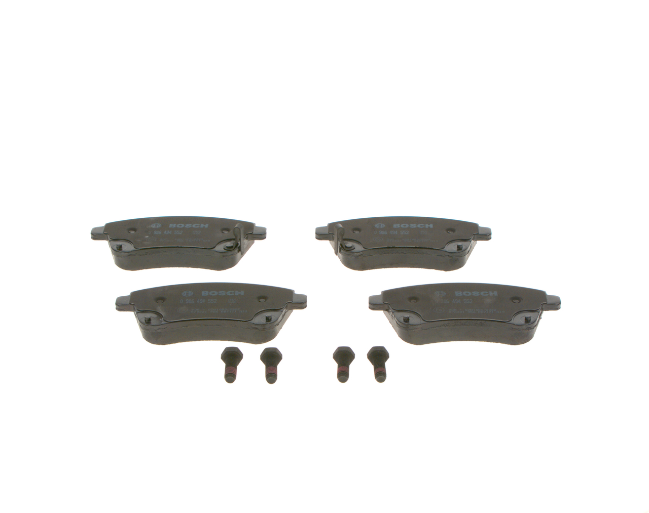 Brake Pad Set, disc brake - 0 986 494 552 BOSCH