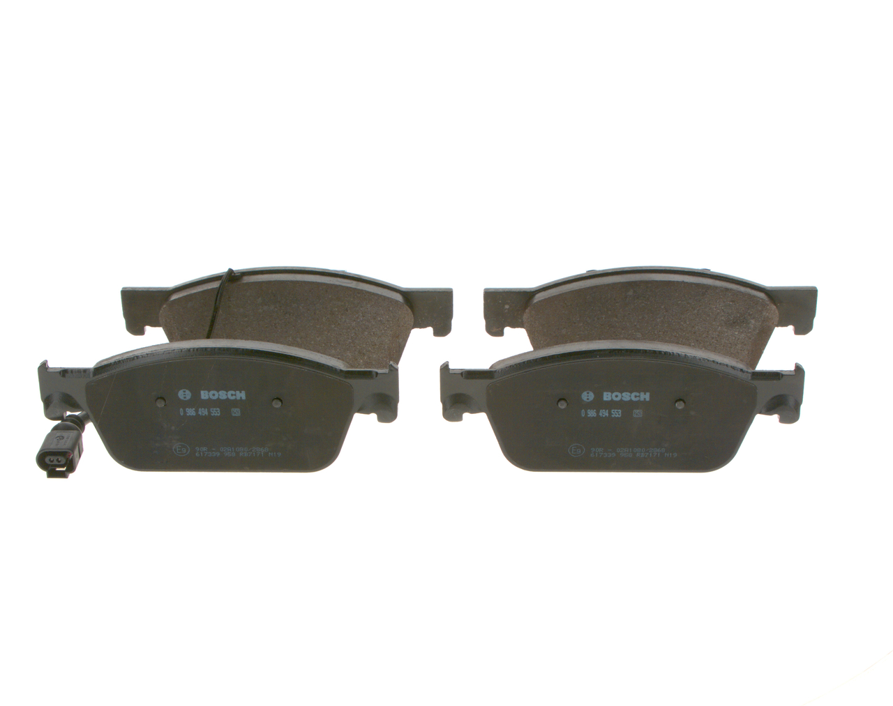 Kit pastiglie freno, Freno a disco - 0 986 494 553 BOSCH