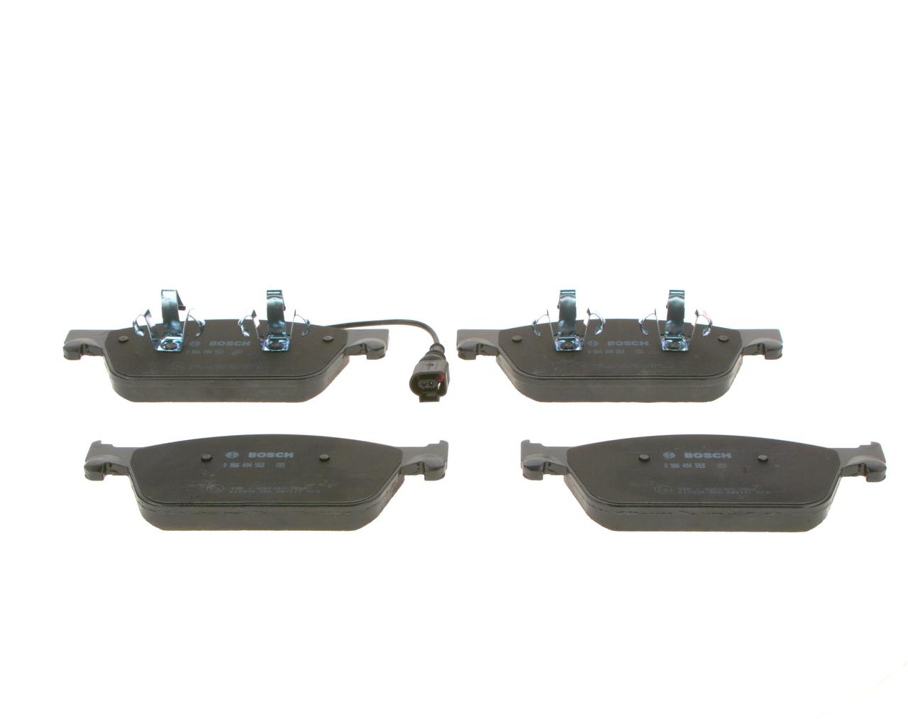 Brake Pad Set, disc brake - 0 986 494 553 BOSCH