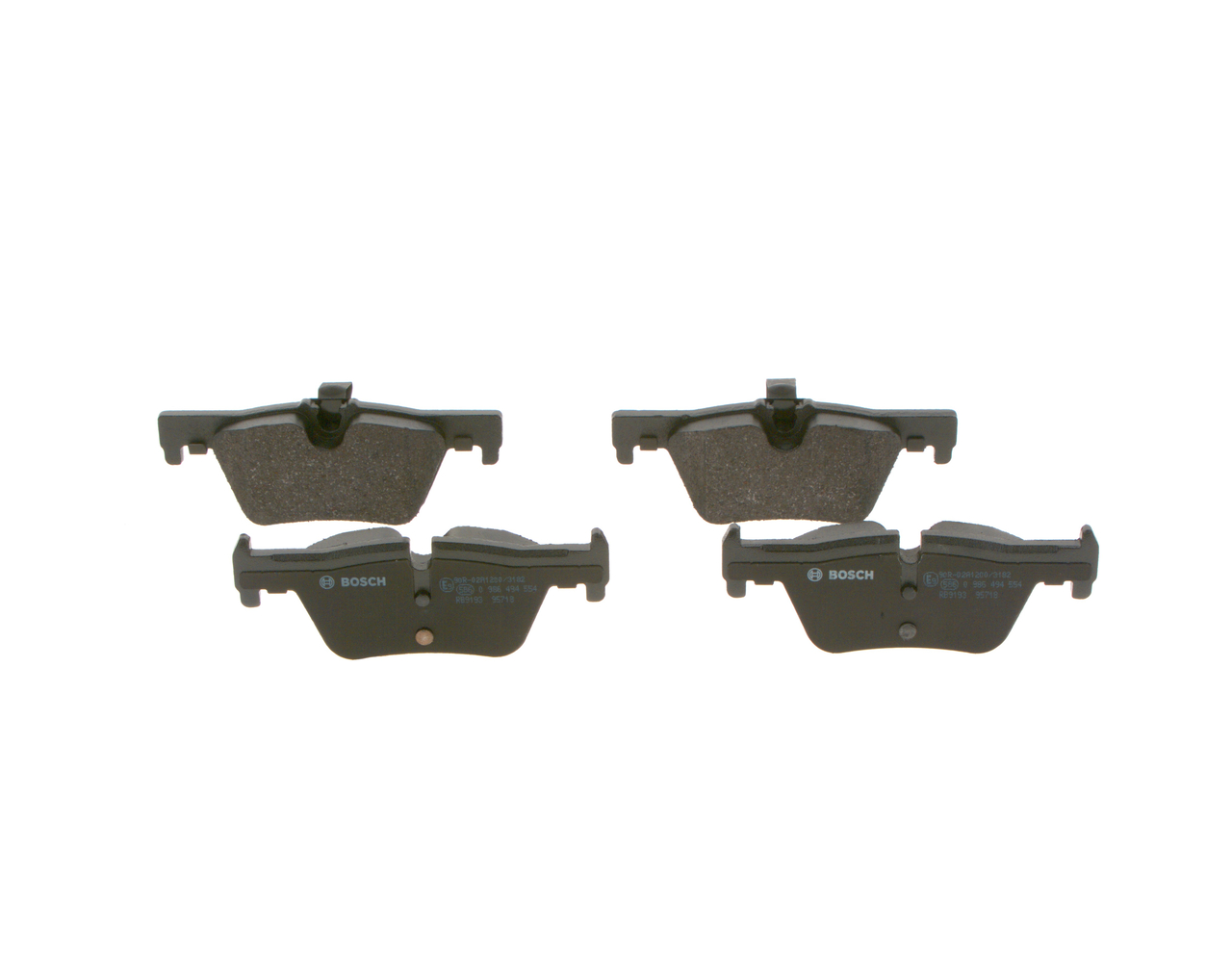 Brake Pad Set, disc brake - 0 986 494 554 BOSCH