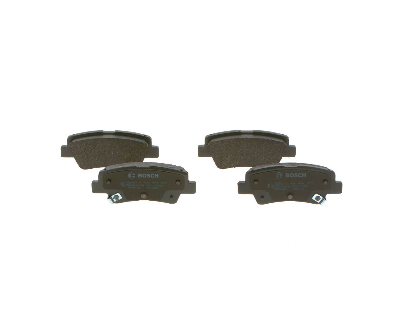 Brake Pad Set, disc brake - 0 986 494 557 BOSCH