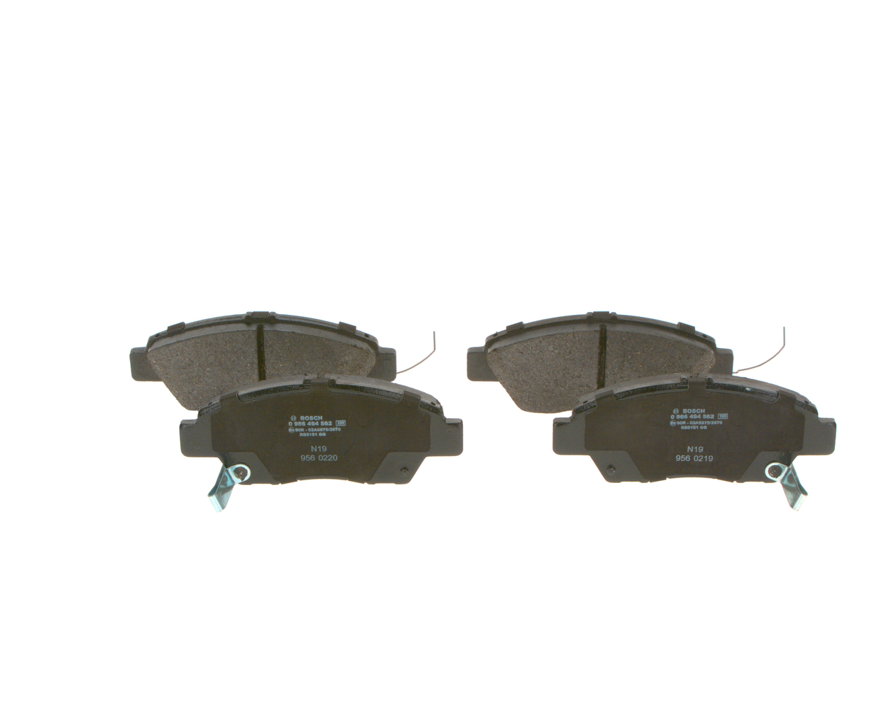 Brake Pad Set, disc brake - 0 986 494 562 BOSCH