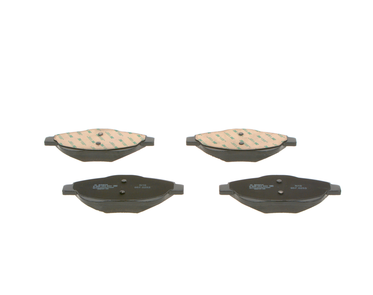 Brake Pad Set, disc brake - 0 986 494 564 BOSCH