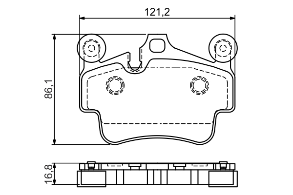 Brake Pad Set, disc brake - 0 986 494 567 BOSCH