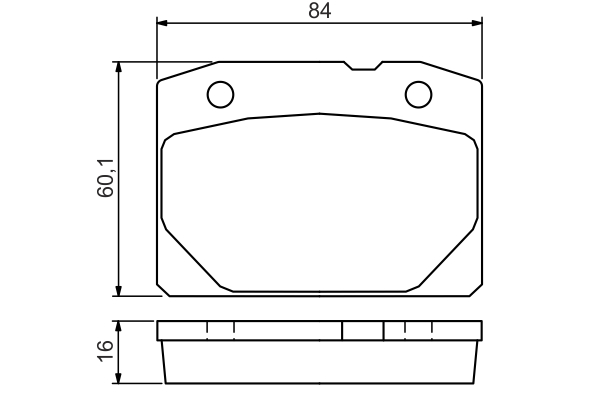 Brake Pad Set, disc brake - 0 986 494 568 BOSCH